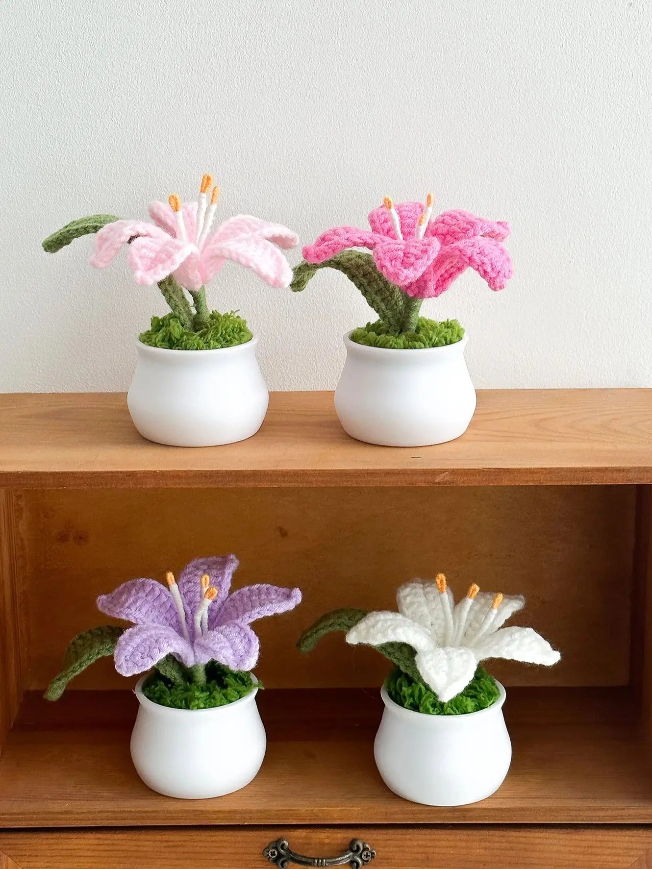 Handcrafted Crochet Lily Pot | Mother's Day, Birthday, Anniversary & Graduation Gift
