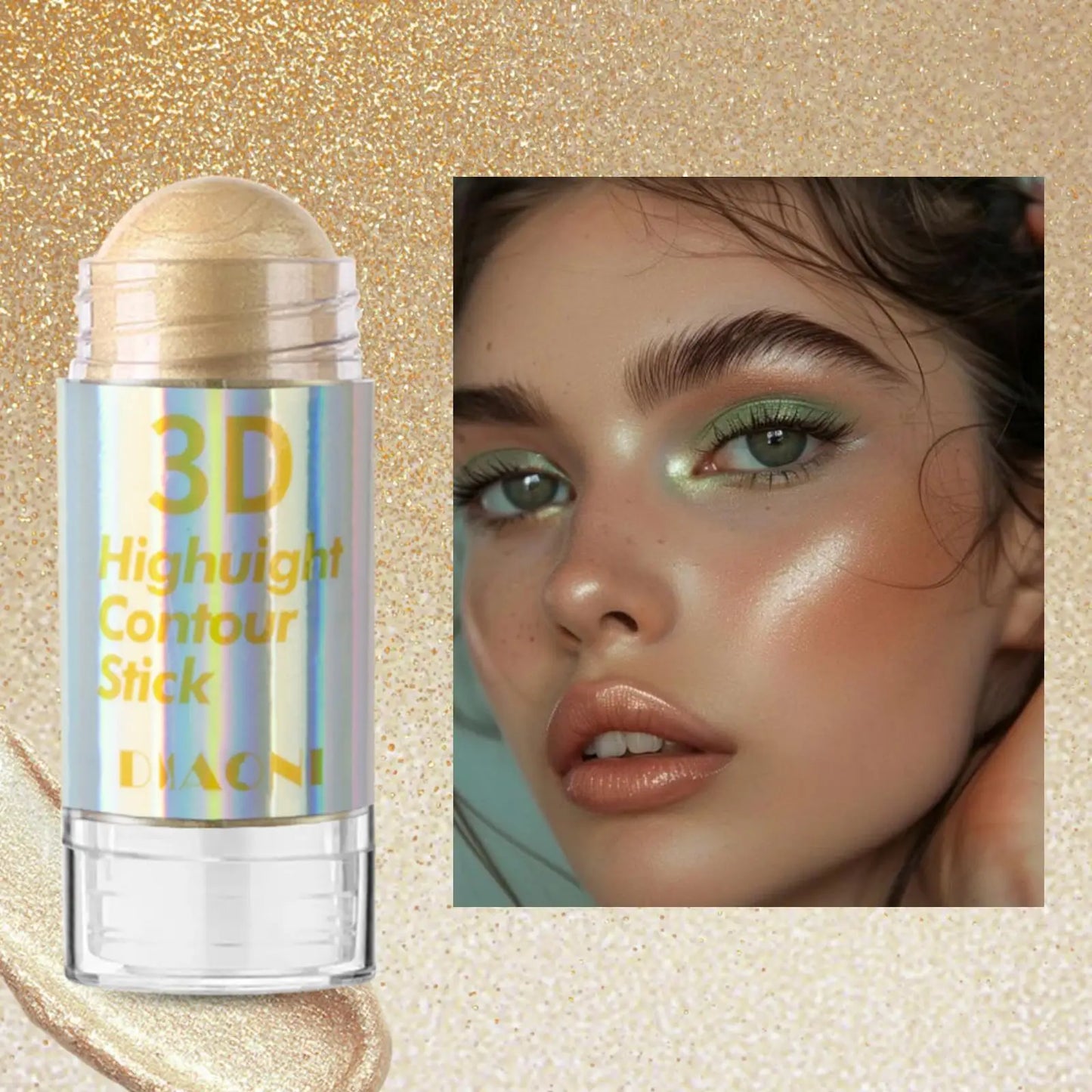Glamour Glow 6 Colors Highlighter Stick - Professional Face Contour & Bronzer Bar