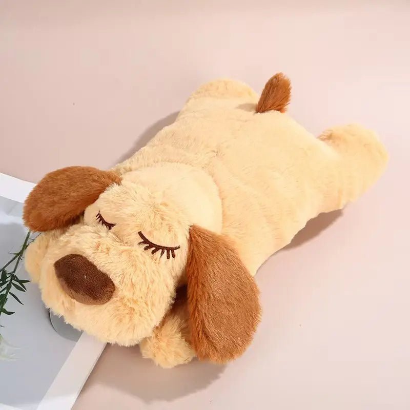 Dog Plush Toy with Heartbeat Simulator