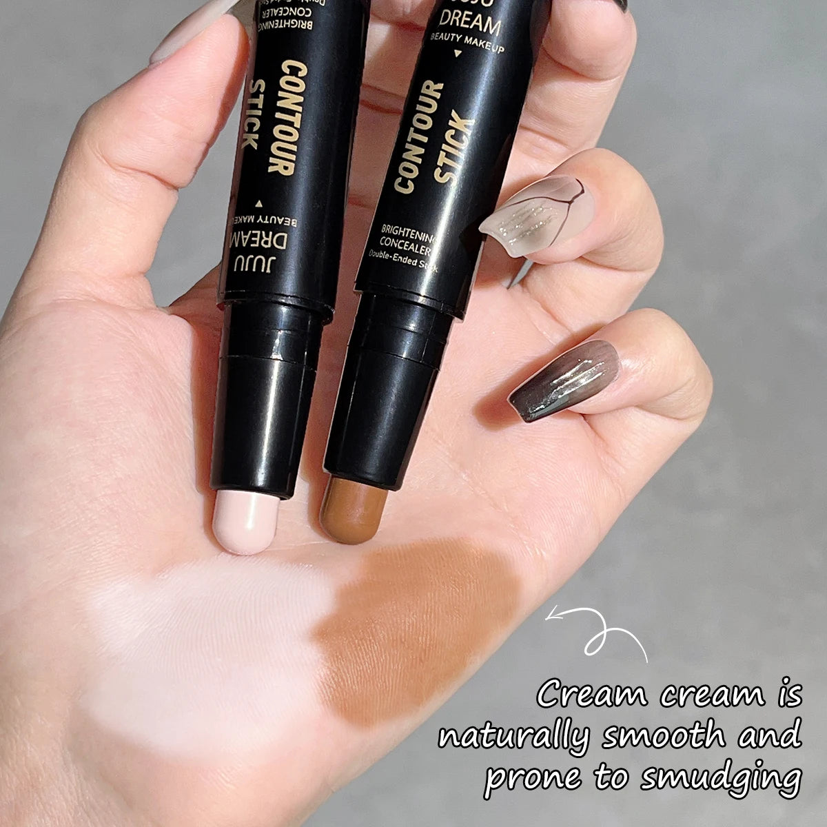 Dream Double-Ended Contour & Highlight Stick - 3D Face Sculpting, Nose Contouring & Brightening Makeup"