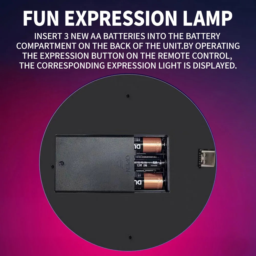 LED Emoji Car Window Light | Fun Birthday & Graduation Gift with Remote Control