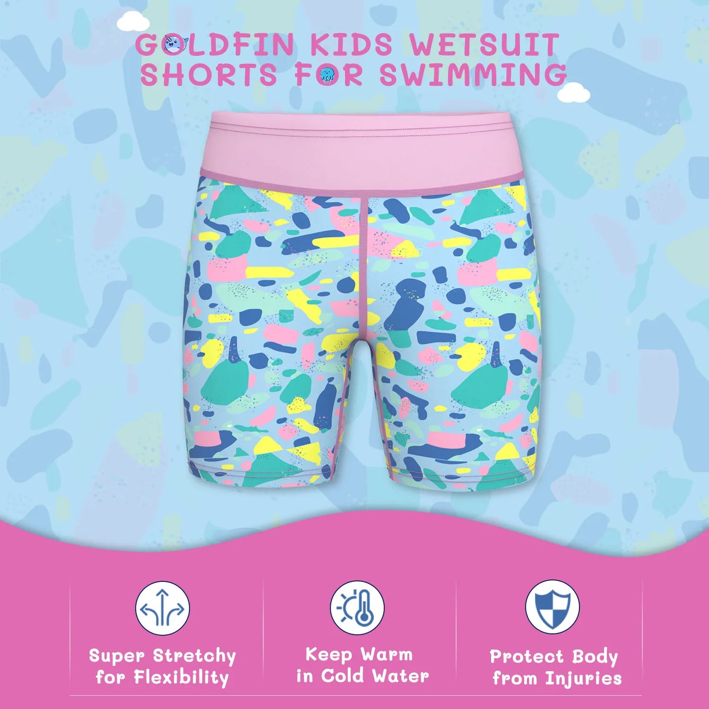 Kids Thermal Wetsuit Shorts 2mm | Boys Girls Water Sports Swimwear