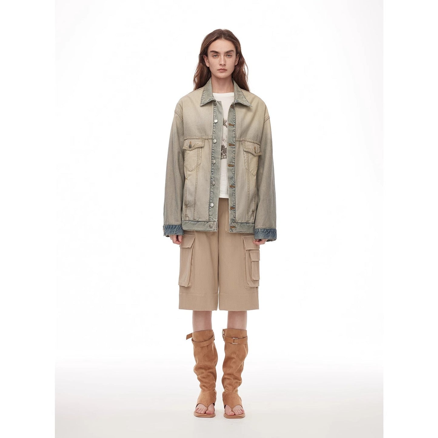 Vintage Reversible Denim Jacket – Inspired Streetwear Look