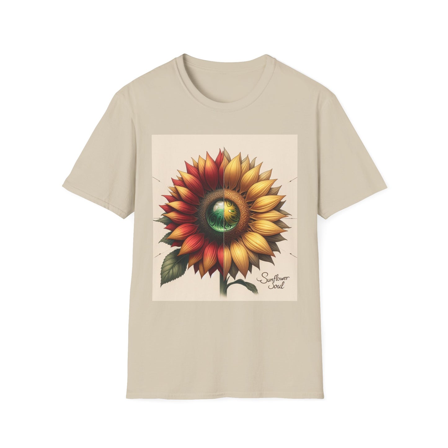 Sunflower Tee Shirt - Vibrant Energy and Soul Seeking
