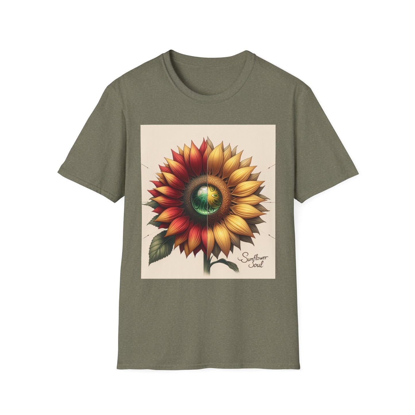 Sunflower Tee Shirt - Vibrant Energy and Soul Seeking