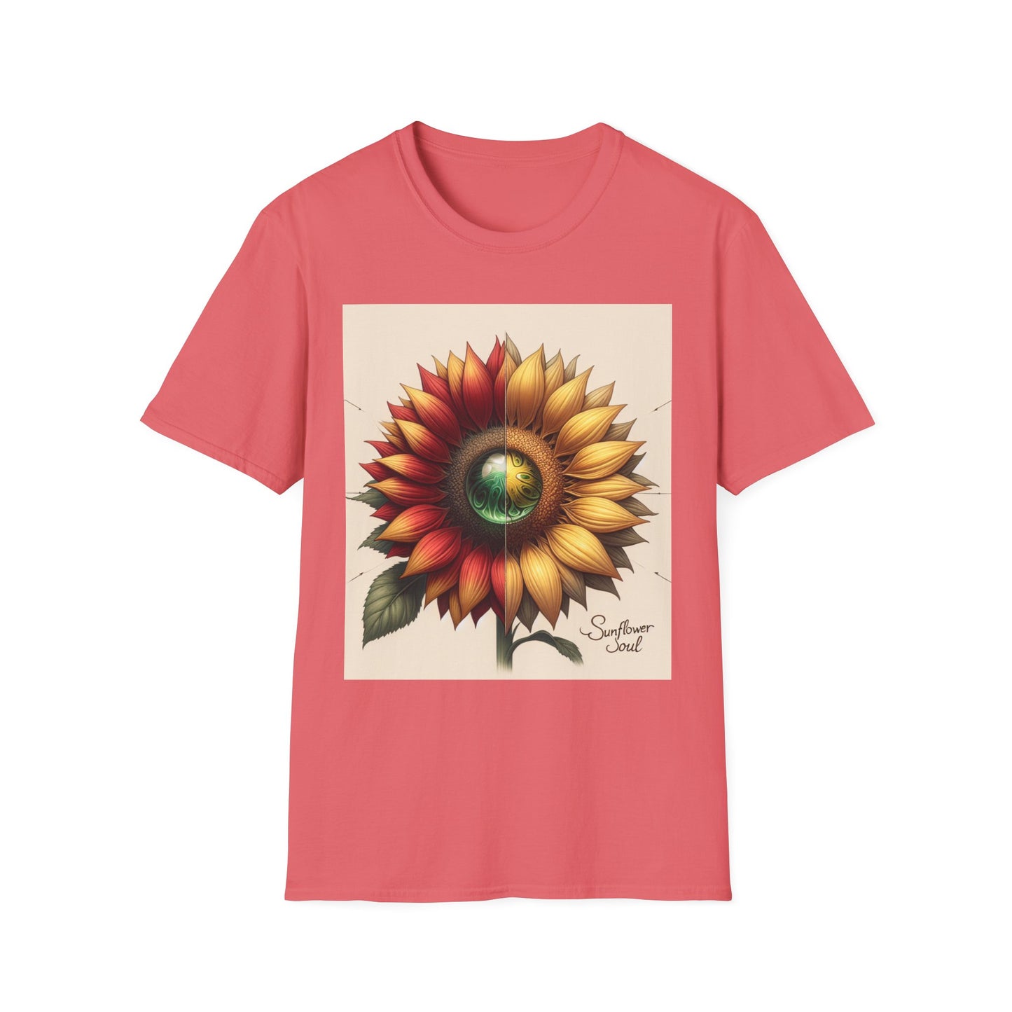 Sunflower Tee Shirt - Vibrant Energy and Soul Seeking