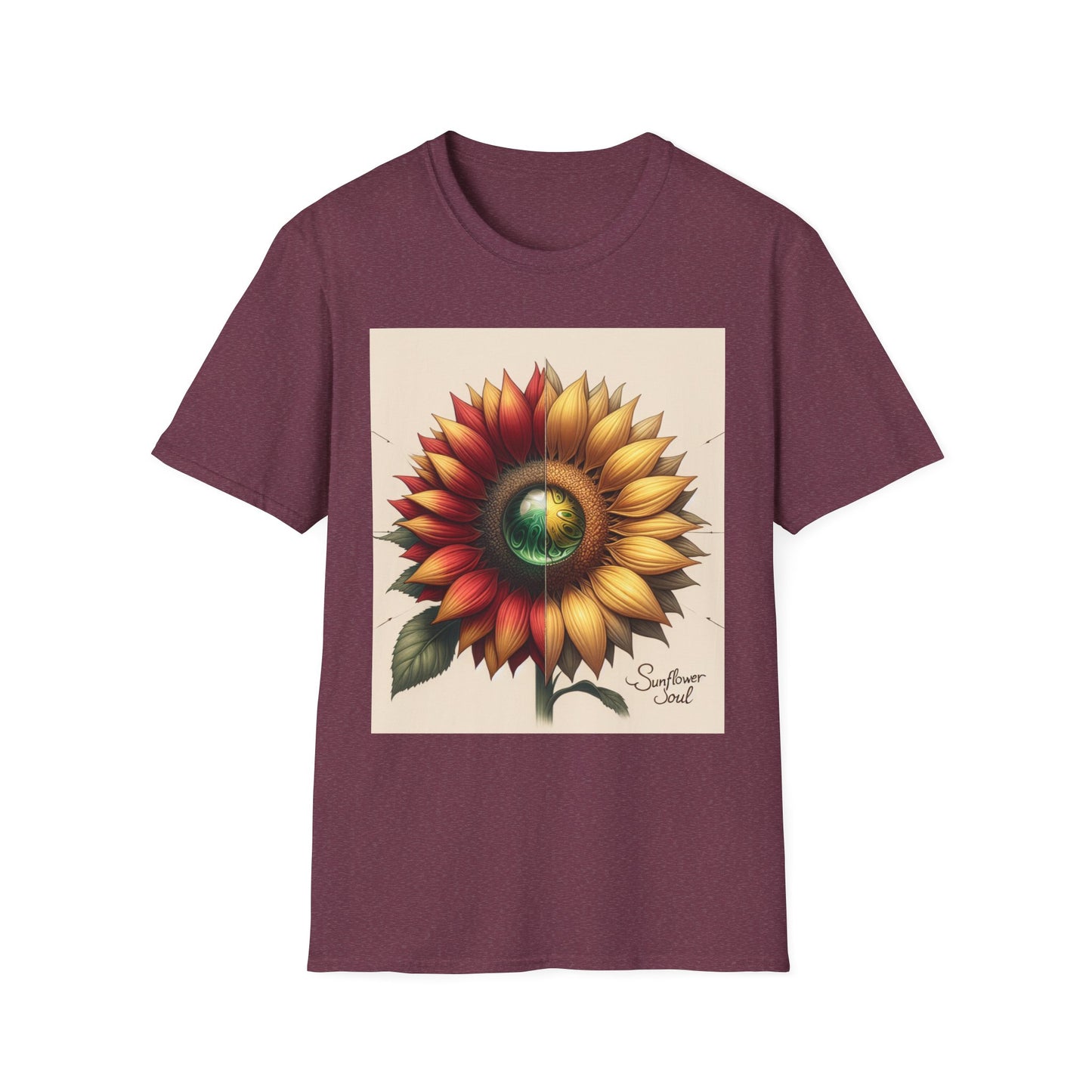 Sunflower Tee Shirt - Vibrant Energy and Soul Seeking