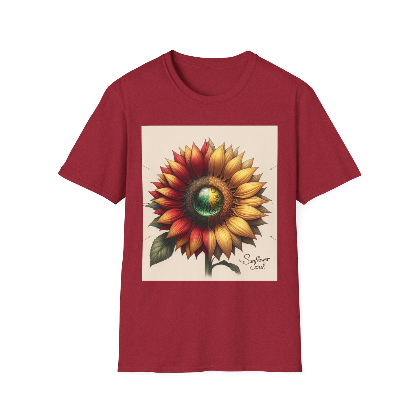 Sunflower Tee Shirt - Vibrant Energy and Soul Seeking
