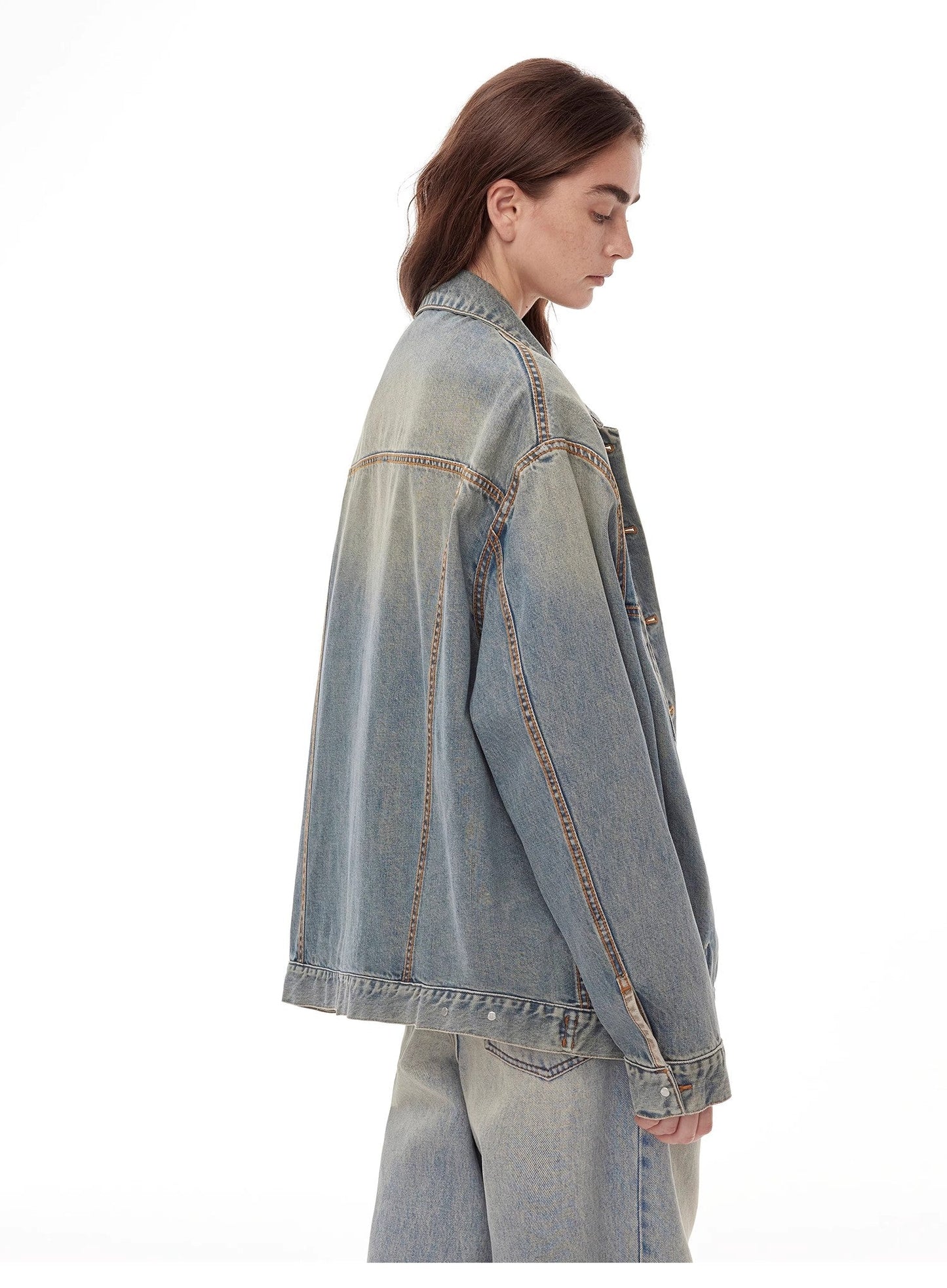 Vintage Reversible Denim Jacket – Inspired Streetwear Look