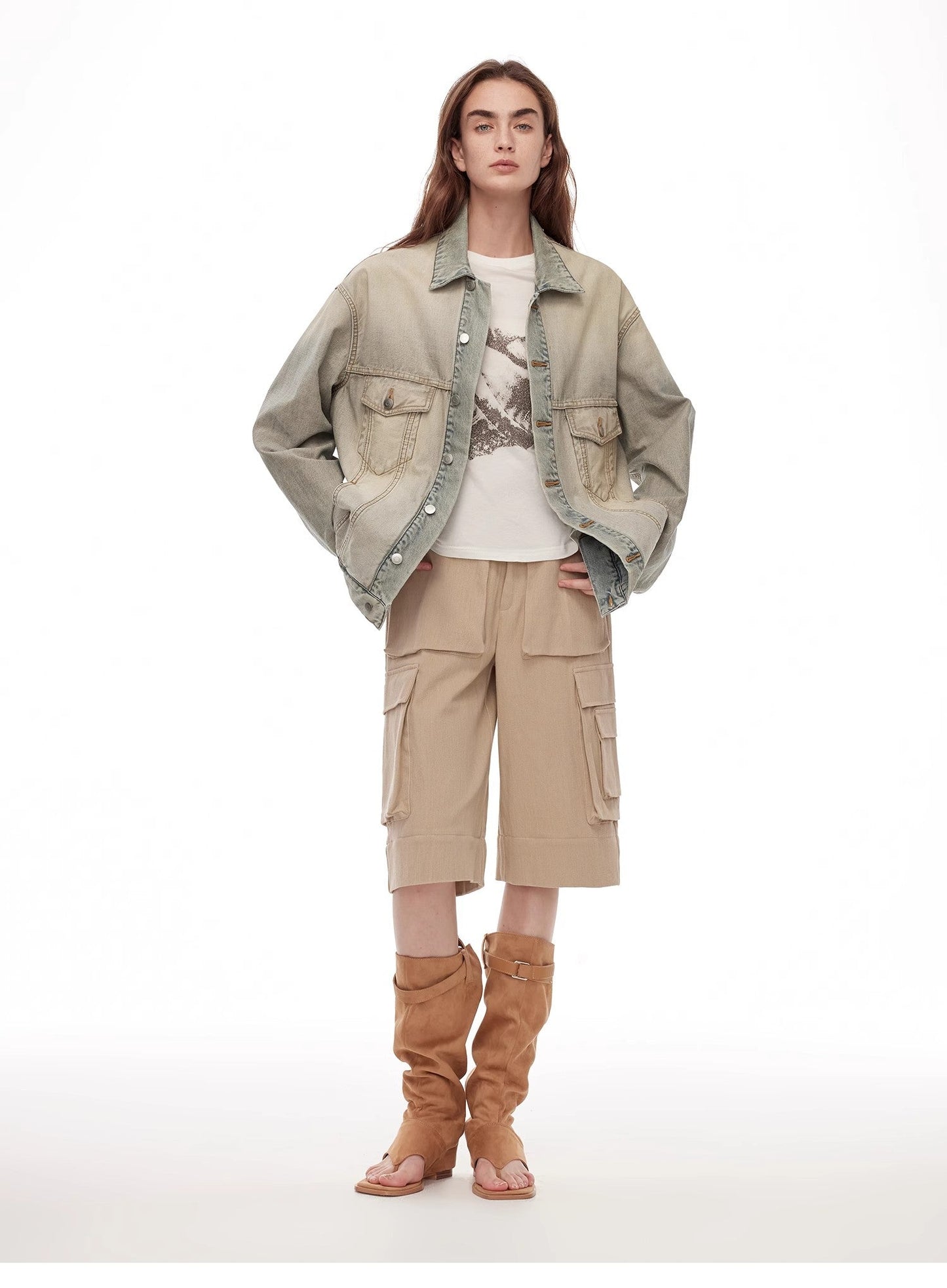 Vintage Reversible Denim Jacket – Inspired Streetwear Look
