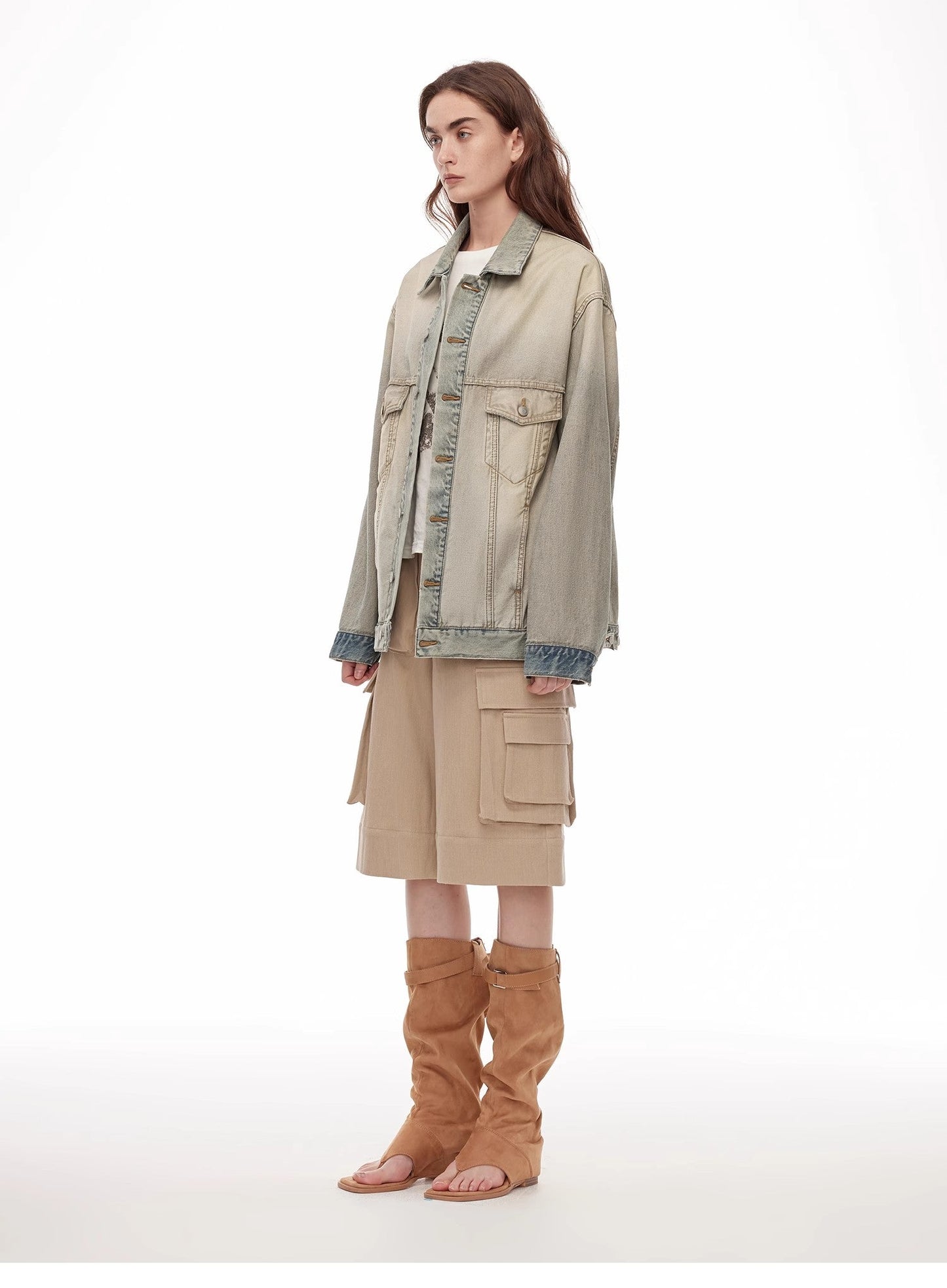 Vintage Reversible Denim Jacket – Inspired Streetwear Look
