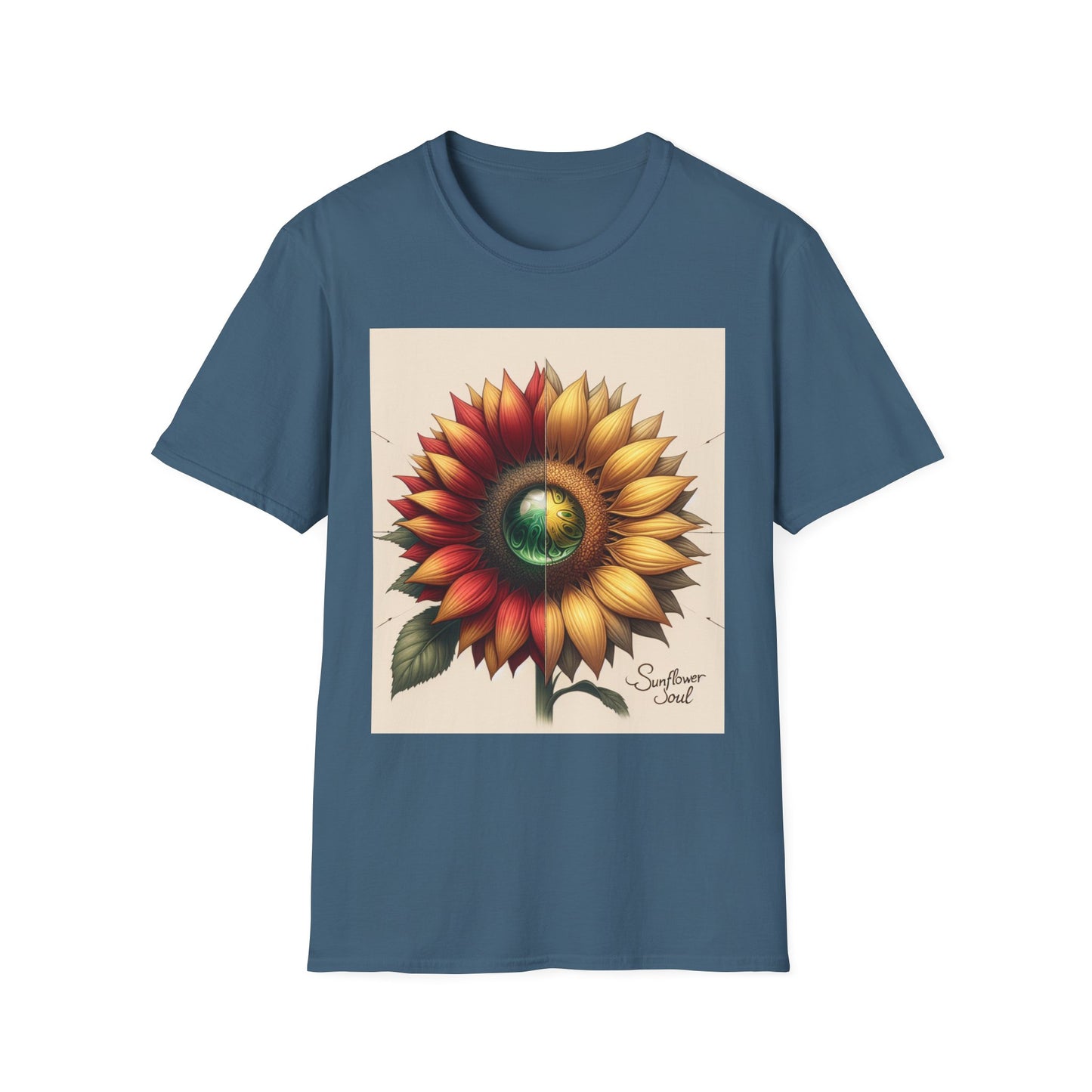 Sunflower Tee Shirt - Vibrant Energy and Soul Seeking