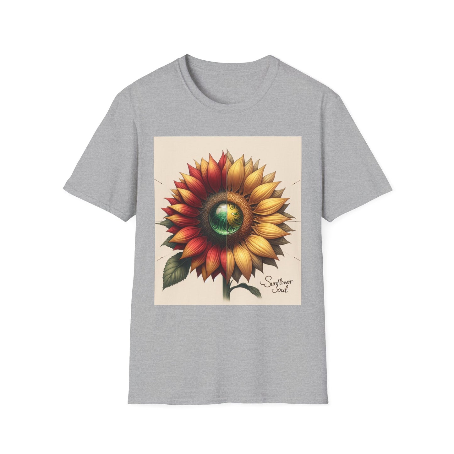 Sunflower Tee Shirt - Vibrant Energy and Soul Seeking