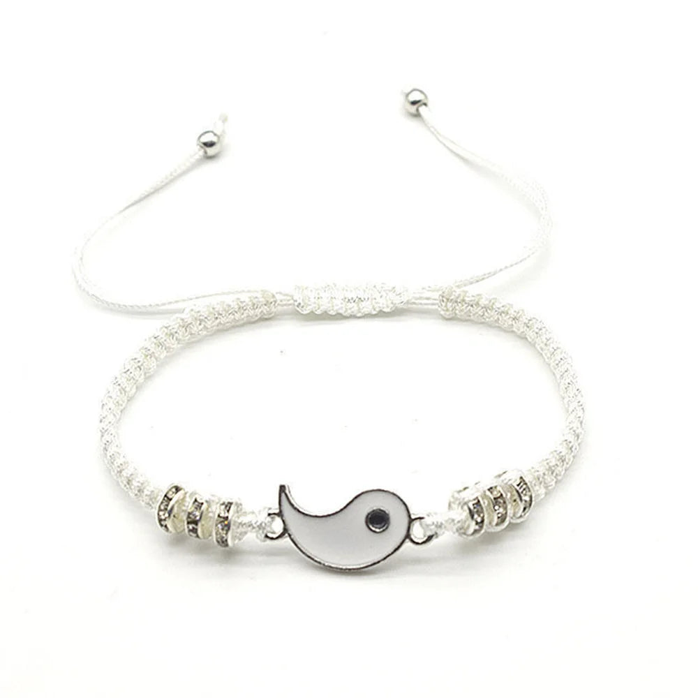 2022 New Best Friend Bracelets - Matching Yin Yang Adjustable Cord Bracelet Set for BFF, Couples & Relationships