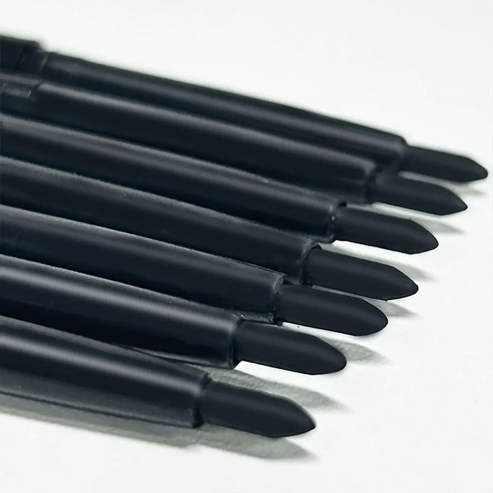 3-Pack Waterproof Black Eyeliner Pencils - Smudge-Proof, Long-Lasting Eye Makeup for Beginners & Pros