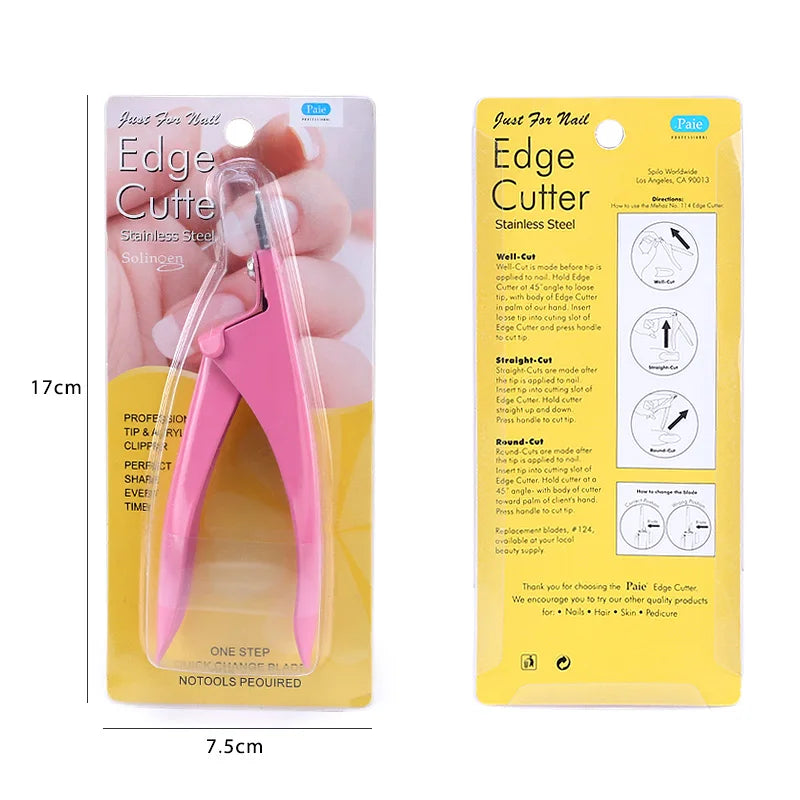 Professional Fake Nail Cutter - U Type Acrylic Nail Edge Trimmer