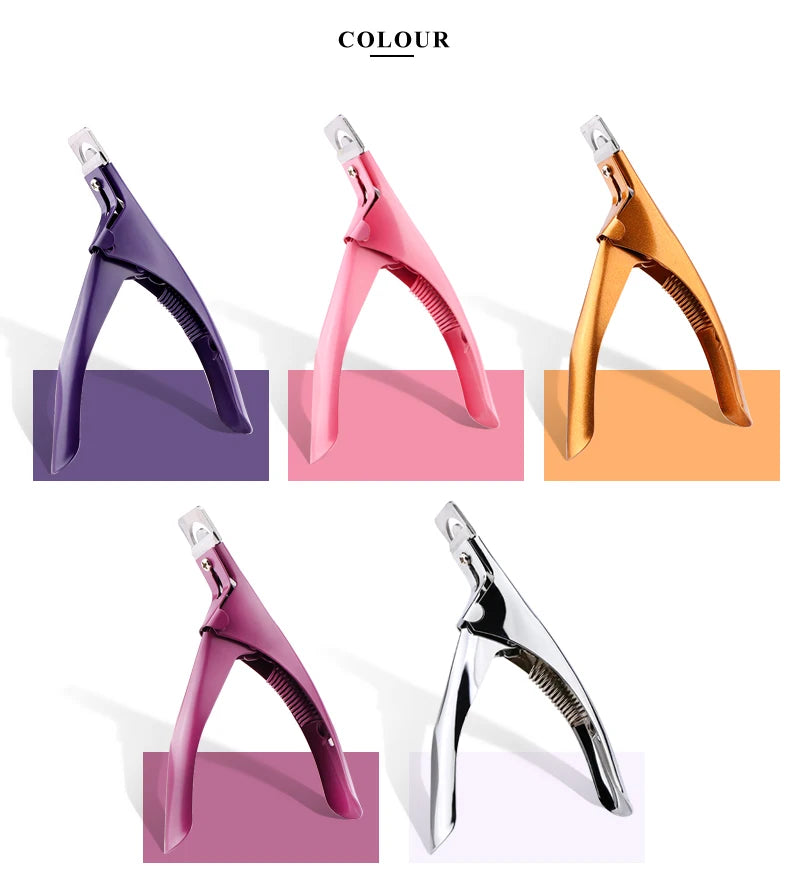Professional Fake Nail Cutter - U Type Acrylic Nail Edge Trimmer