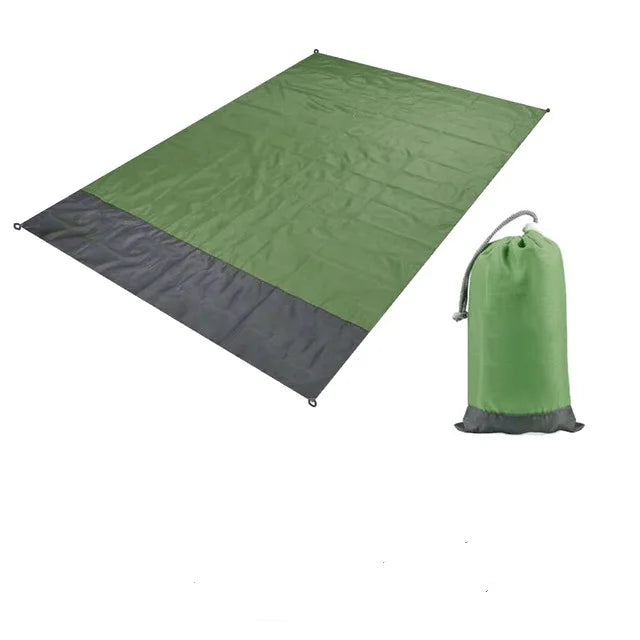 200cm Anti-Sand Beach Blanket | Oversized Quick-Dry Picnic Mat with Wind-Proof Pockets