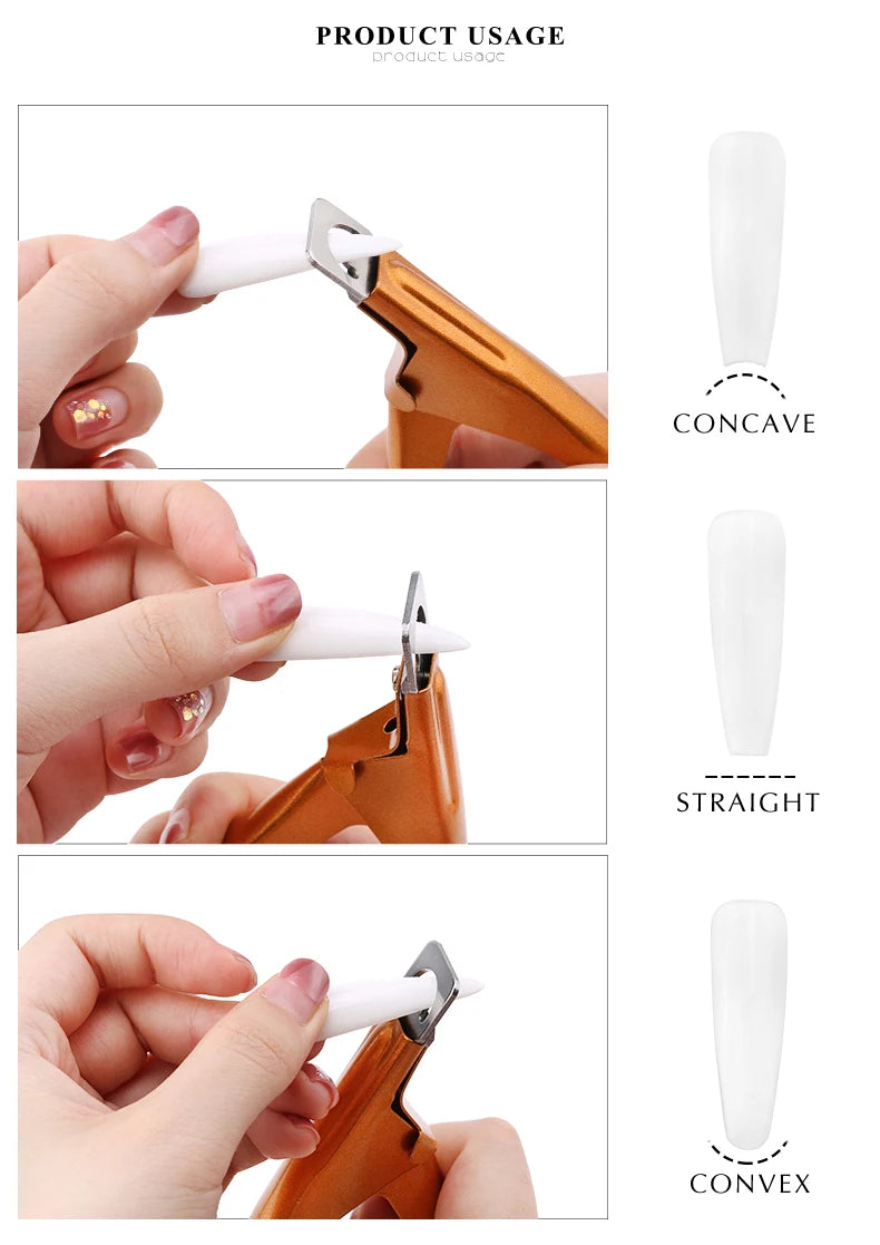 Professional Fake Nail Cutter - U Type Acrylic Nail Edge Trimmer