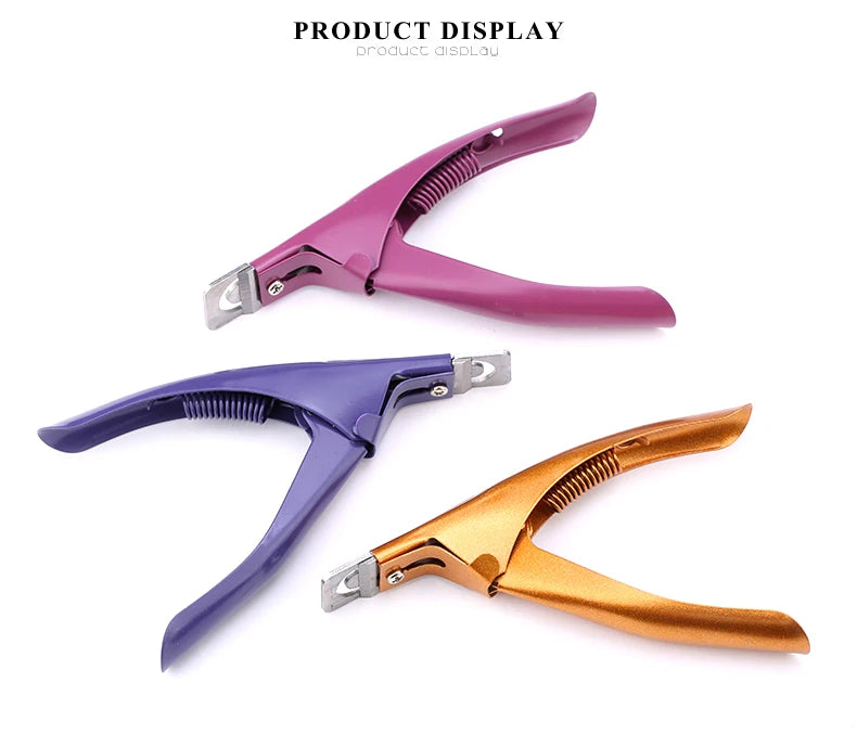 Professional Fake Nail Cutter - U Type Acrylic Nail Edge Trimmer