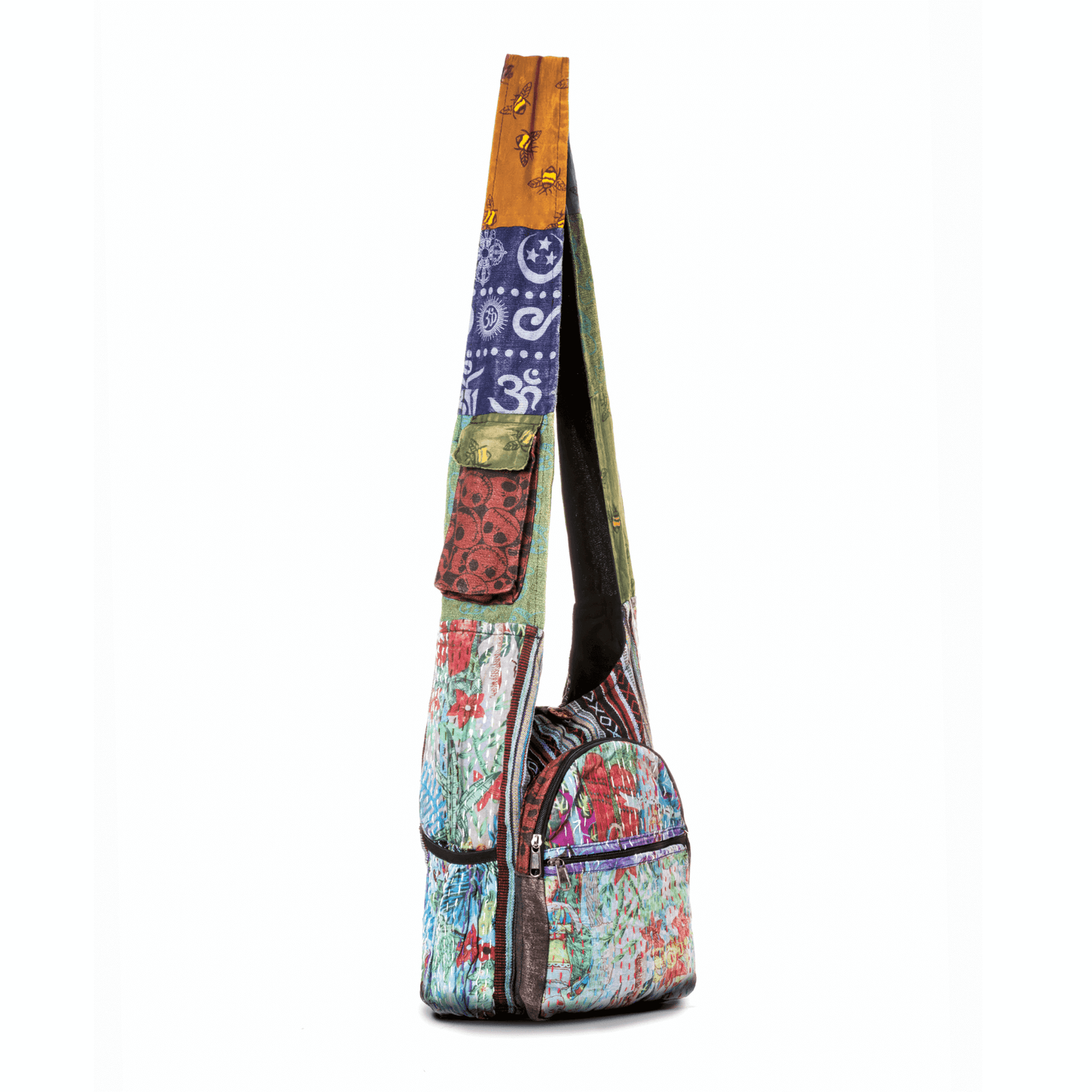 Vintage Patchwork Boho Hobo Bag – Handmade in Nepal