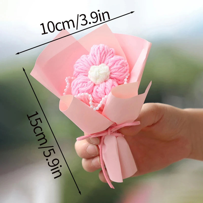 Handcrafted Mini Crochet Flower Bouquet | Perfect Gift for All Occasions
