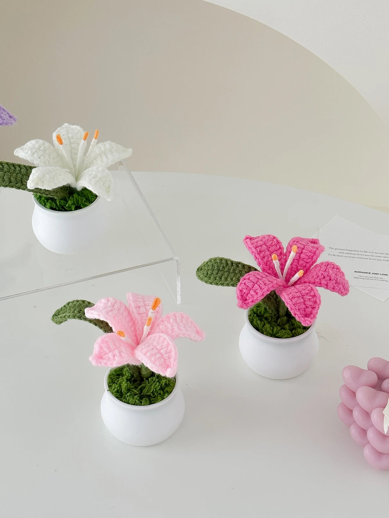 Handcrafted Crochet Lily Pot | Mother's Day, Birthday, Anniversary & Graduation Gift