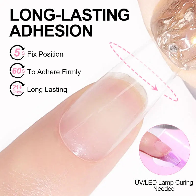 Nail Tips Glue Gel 7.5ml - UV Strong Multi-function Gel Polish for False Nails Manicure