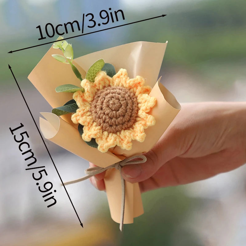 Handcrafted Mini Crochet Flower Bouquet | Perfect Gift for All Occasions