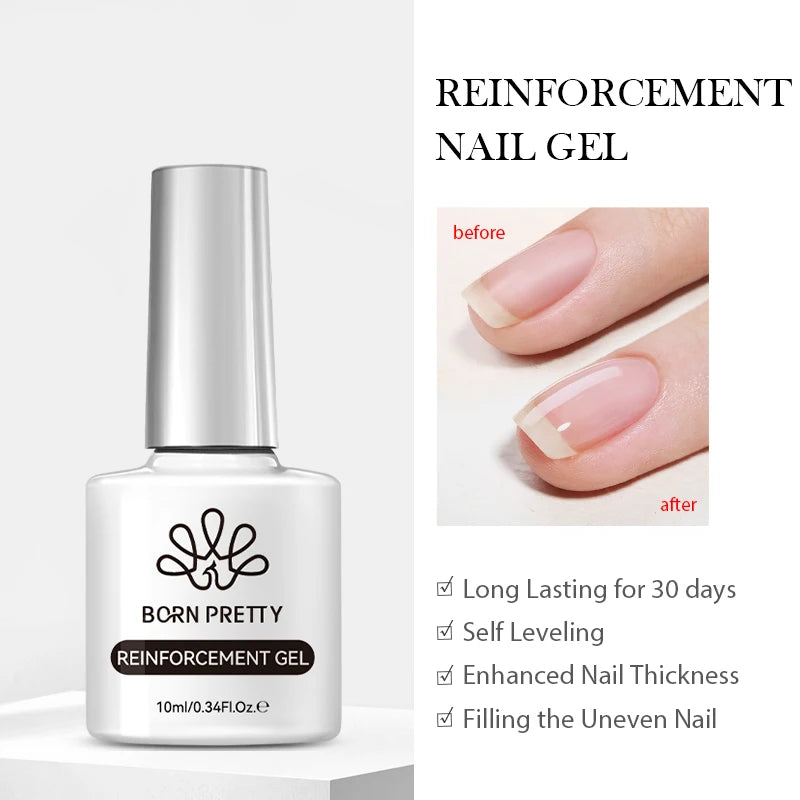 BORN PRETTY 6 in 1 Nail Glue Gel - Extra Strong Adhesive for Press On Nails & Extensions