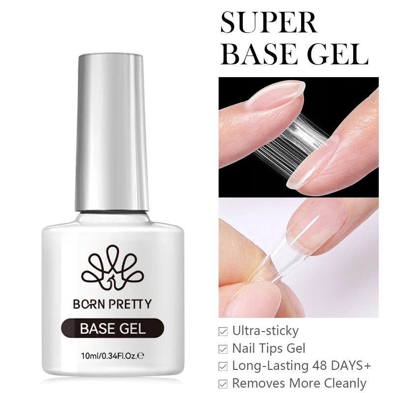 BORN PRETTY 6 in 1 Nail Glue Gel - Extra Strong Adhesive for Press On Nails & Extensions