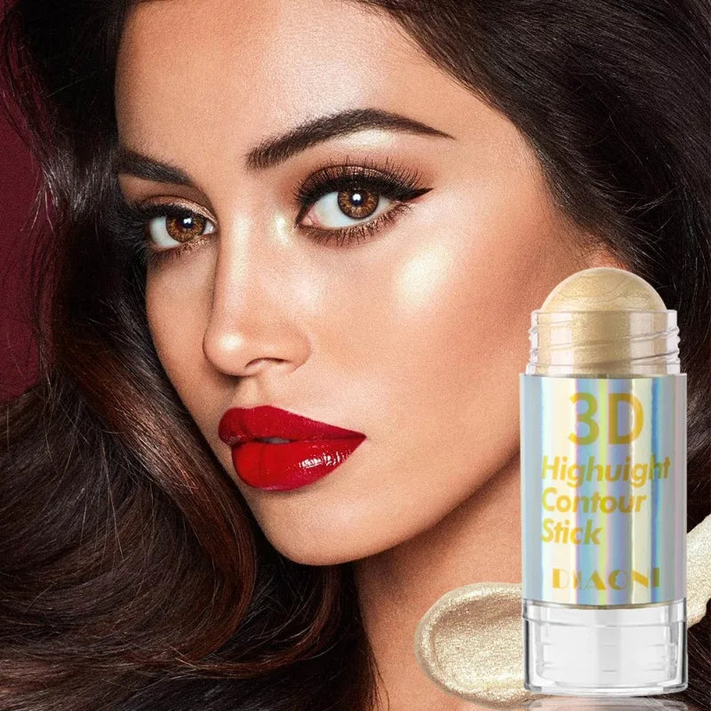 Glamour Glow 6 Colors Highlighter Stick - Professional Face Contour & Bronzer Bar