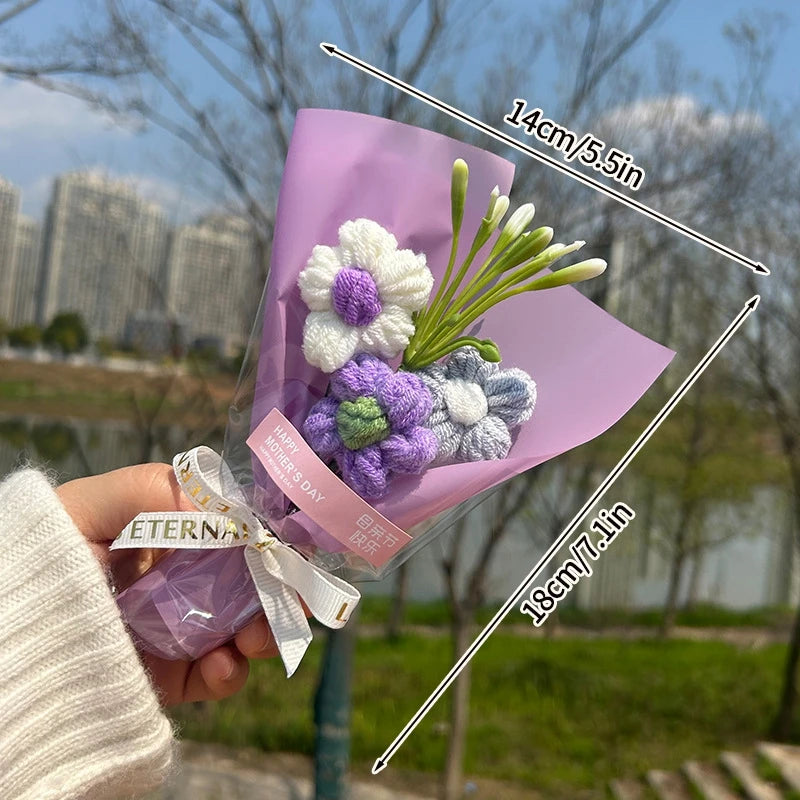 Handcrafted Mini Crochet Flower Bouquet | Perfect Gift for All Occasions