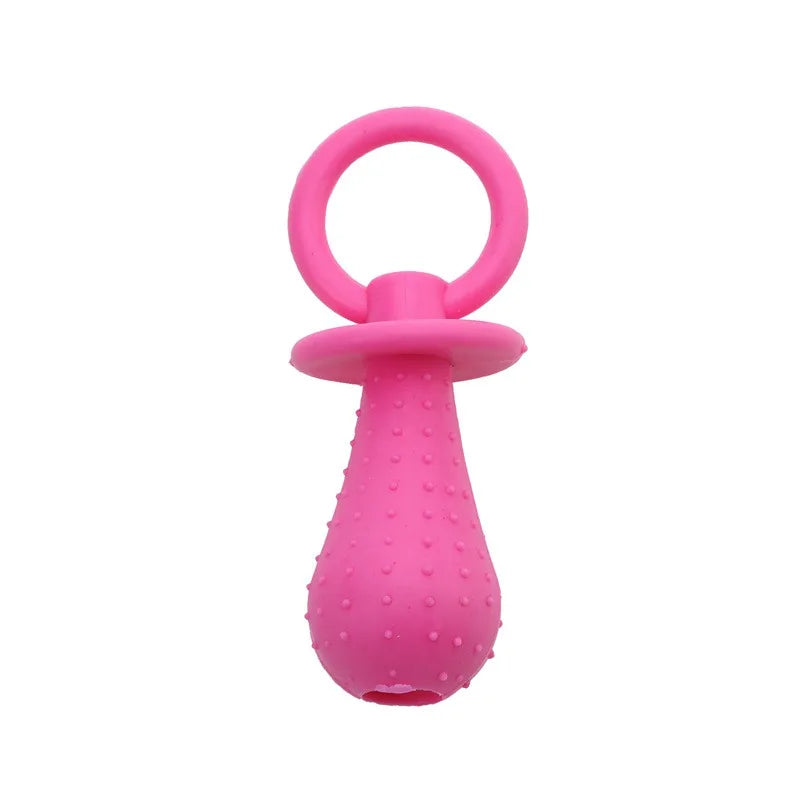 Rubber Pacifier Dog Chew Toy