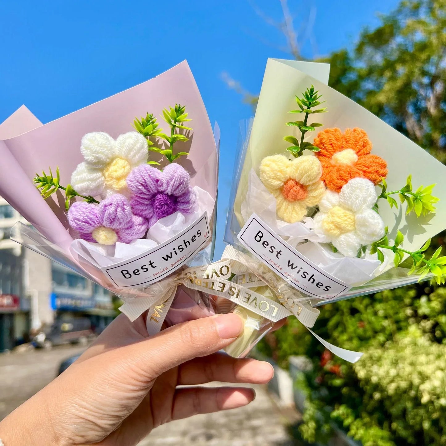 Handcrafted Mini Crochet Flower Bouquet | Perfect Gift for All Occasions