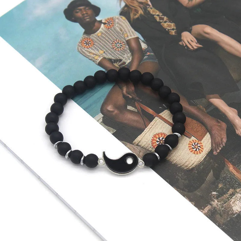 2022 New Best Friend Bracelets - Matching Yin Yang Adjustable Cord Bracelet Set for BFF, Couples & Relationships