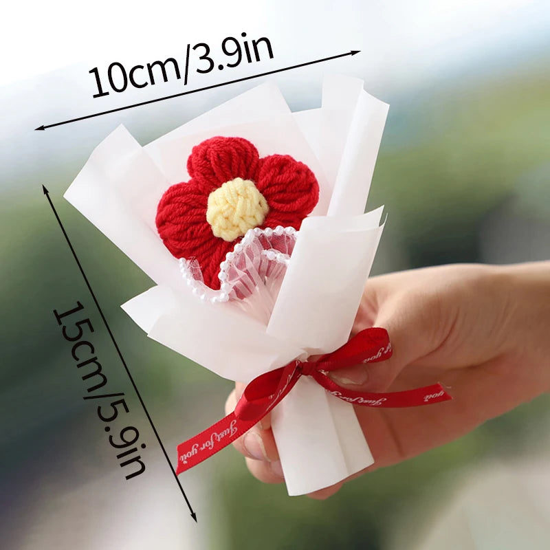 Handcrafted Mini Crochet Flower Bouquet | Perfect Gift for All Occasions