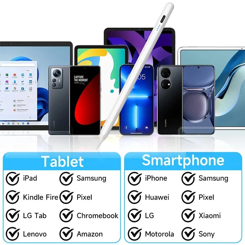 Universal Touchscreen Stylus Pen - Compatible with iOS/Android/Windows | Phone & Tablet Stylus for Samsung, Huawei, Xiaomi