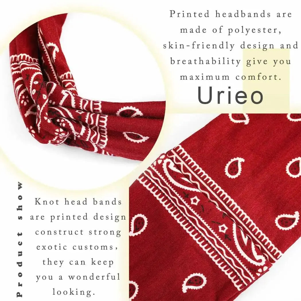 Wide Stretchy Headband For Women - Knotted Yoga Sports Sweatband