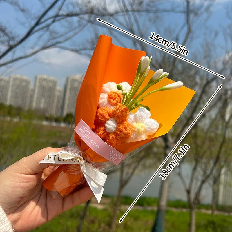Handcrafted Mini Crochet Flower Bouquet | Perfect Gift for All Occasions