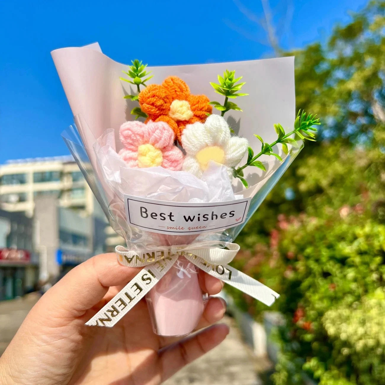 Handcrafted Mini Crochet Flower Bouquet | Perfect Gift for All Occasions
