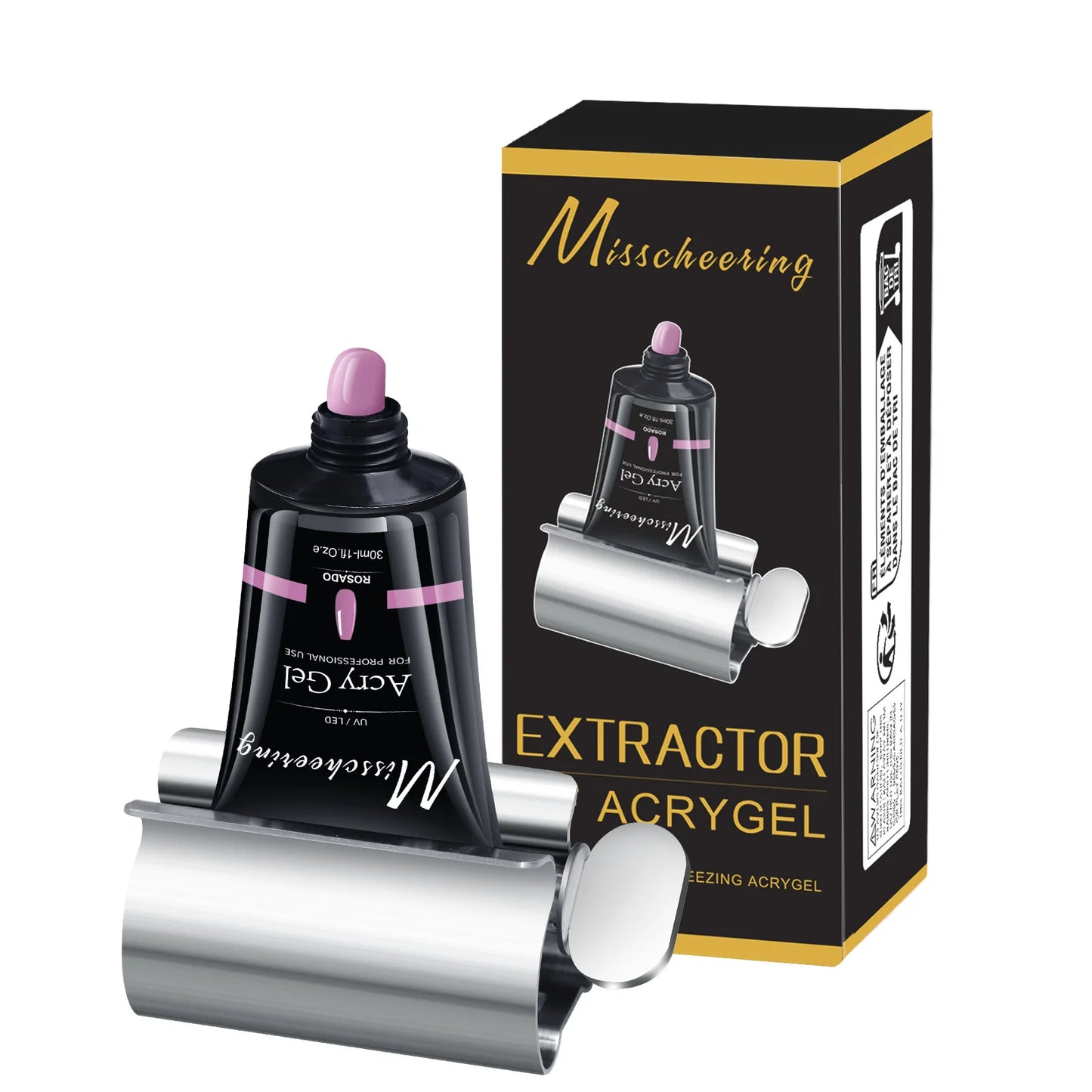 30ml Nail Extension Gel - UV LED Quick Build Poly Acrylic Crystal Model Painless Extension Glue