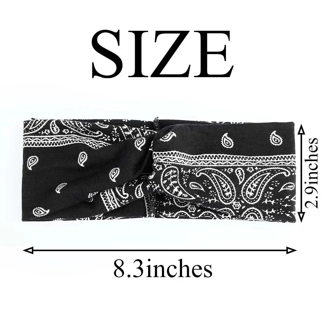 Wide Stretchy Headband For Women - Knotted Yoga Sports Sweatband