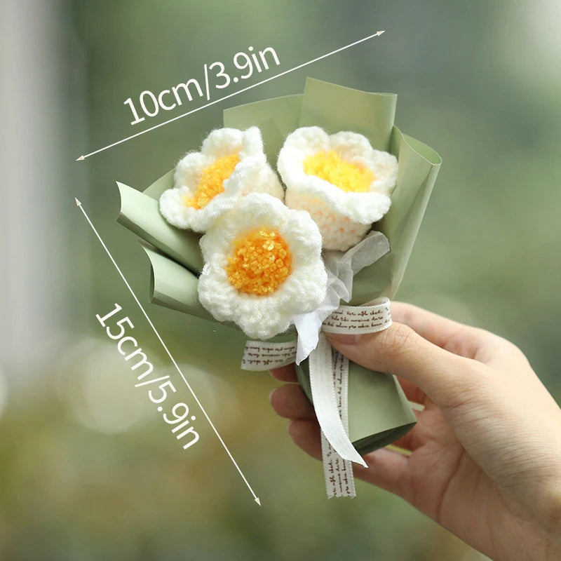 Handcrafted Mini Crochet Flower Bouquet | Perfect Gift for All Occasions