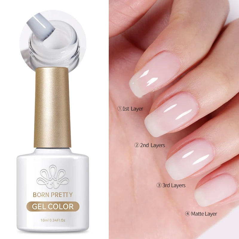 BORN PRETTY 6 in 1 Nail Glue Gel - Extra Strong Adhesive for Press On Nails & Extensions