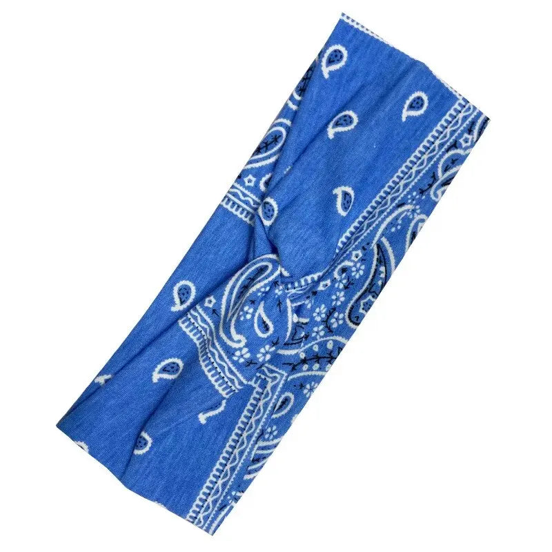Wide Stretchy Headband For Women - Knotted Yoga Sports Sweatband