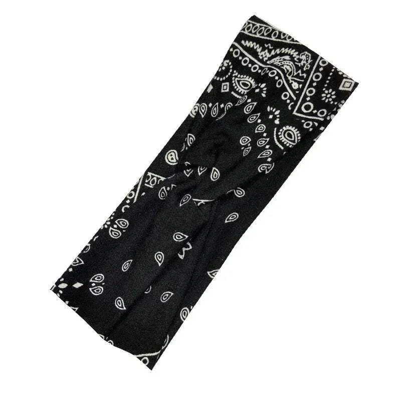 Wide Stretchy Headband For Women - Knotted Yoga Sports Sweatband
