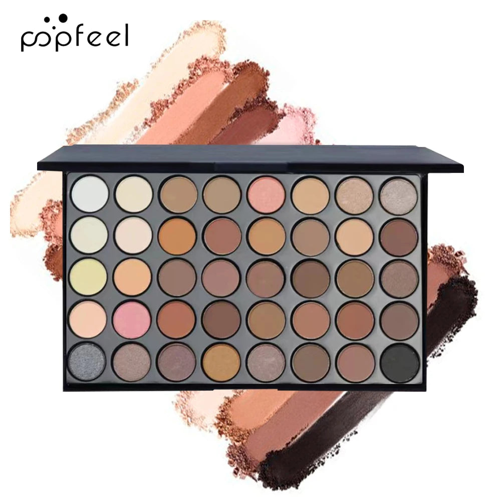 Complete Eye Makeup Set - Eyeshadow Palette, Eyeliner, Mascara & Eyebrow Pencil Gift Box Collection