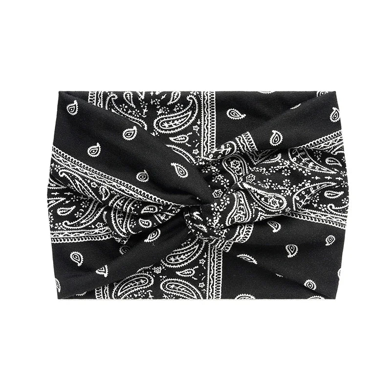 Boho Style Wide Headbands For Women - Extra Large Turban Workout Headband