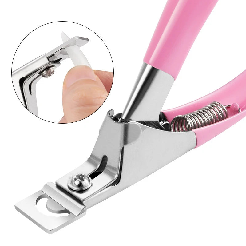 Professional Fake Nail Cutter - U Type Acrylic Nail Edge Trimmer